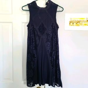 Navy blue shift dress